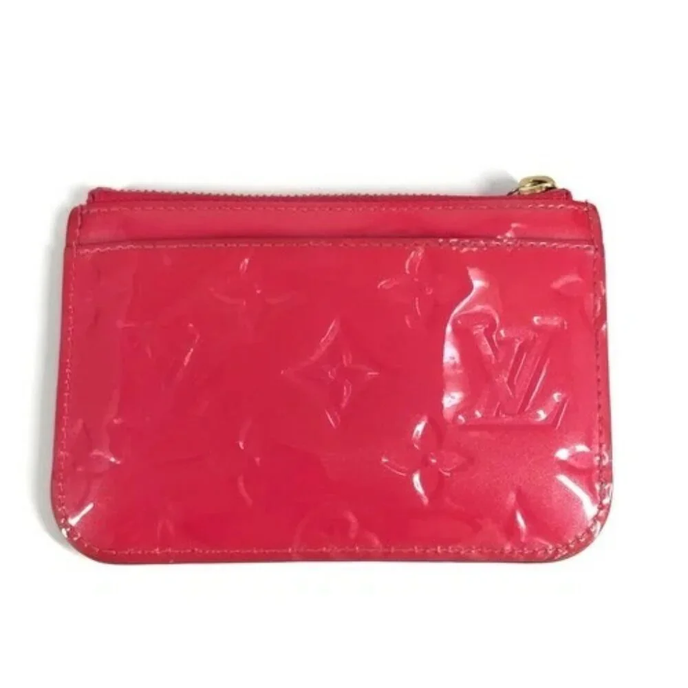 LOUIS VUITTON M90312 MonogramVernis Pochette Cles NM Coin purse with key ring